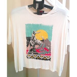 Rock & Roll Denim Women's XL Cropped Cowboy Top